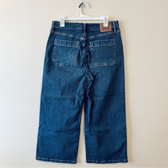 Levi’s Mile High Cropped Wide Leg Jeans Size 31 - Picture 4 of 9